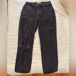 Abercrombie & Fitch Curve Love Dad High Rise 30R